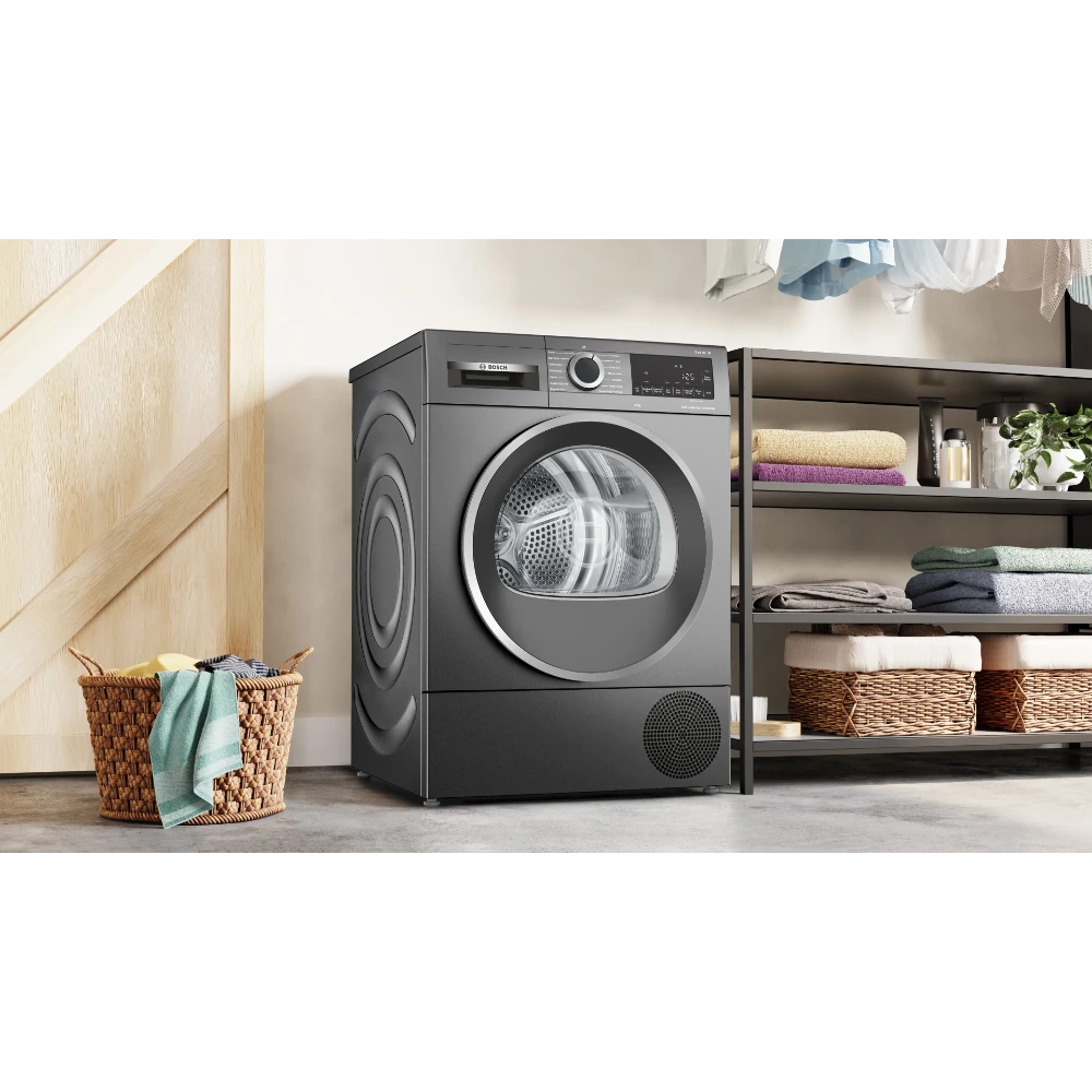 Bosch Series 6 9kg Heat Pump Tumble Dryer - Cast Iron Grey | WQG245R1GB