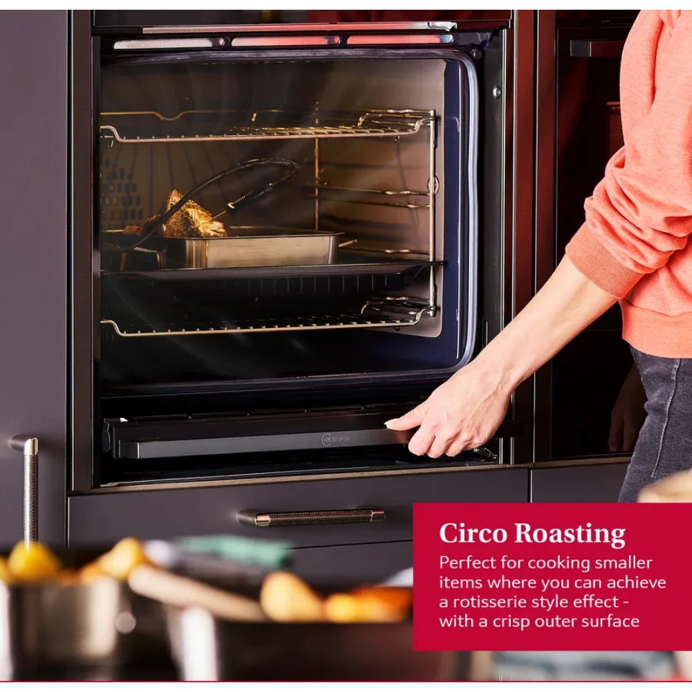 Neff CircoTherm Built In Self Cleaning Single Oven - Black | B2DCG7AK3B