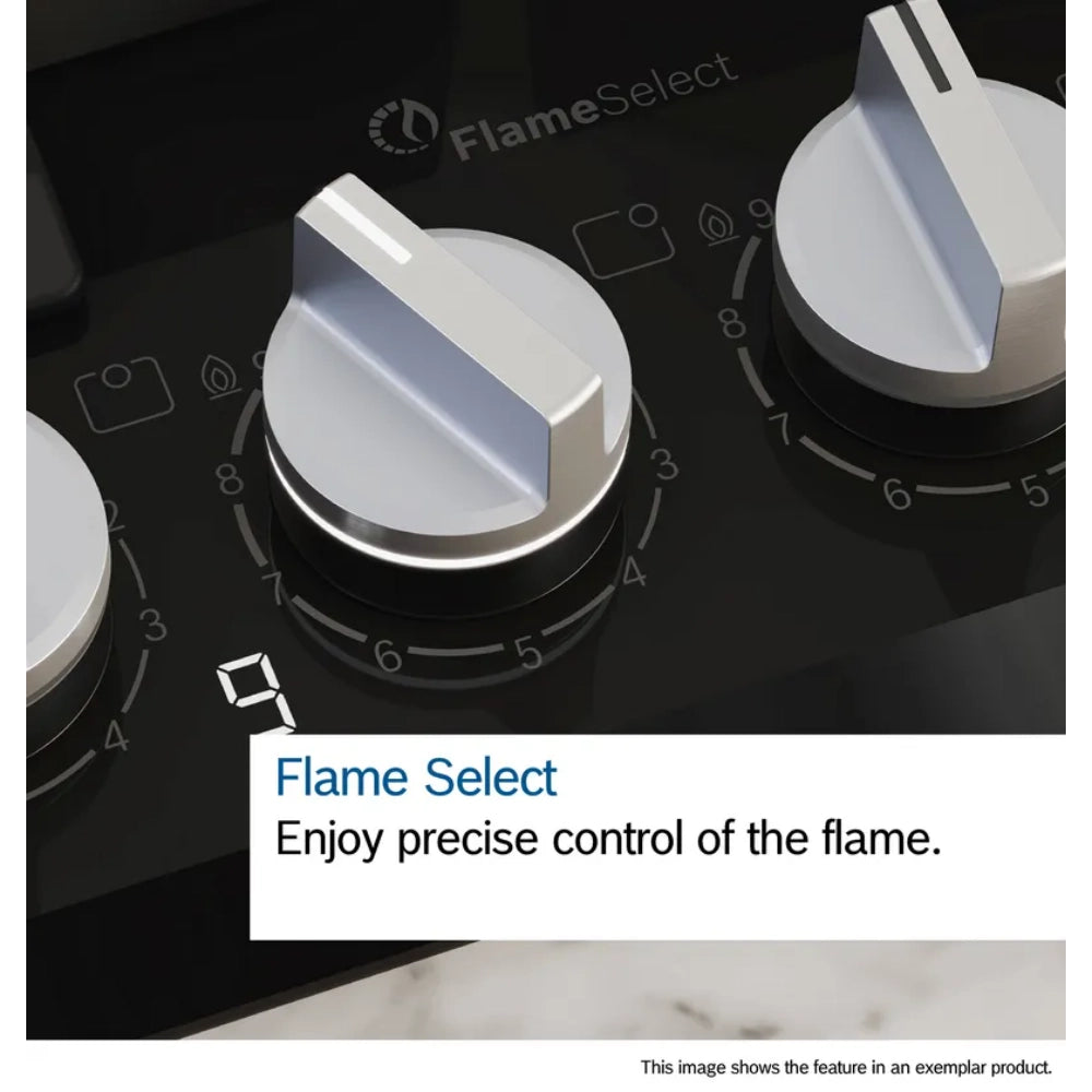 Bosch Series 6 75cm Wide Burner Gas Hob - Black | PPQ7A6I40