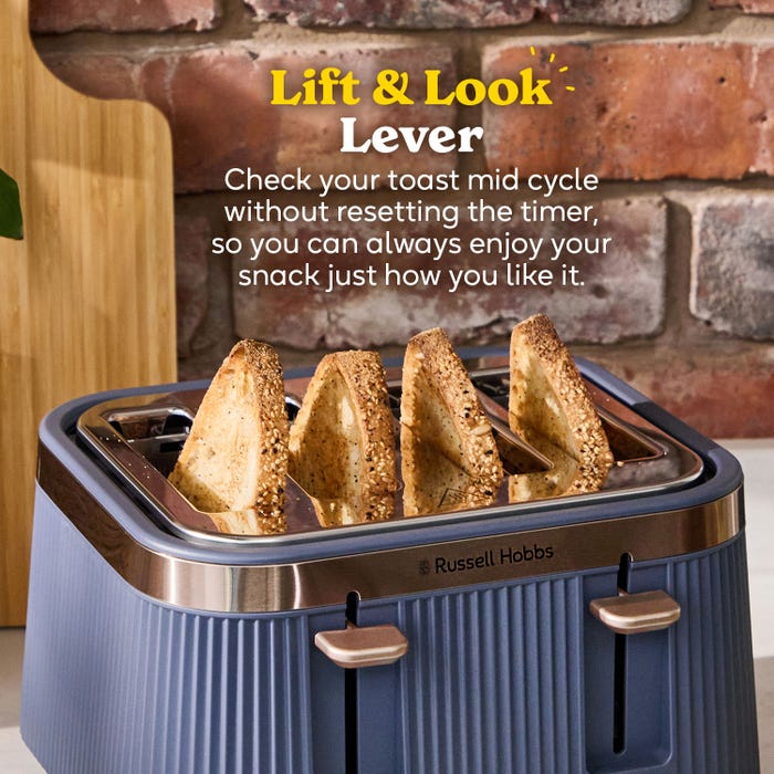 Russell Hobbs Bronte 4 Slice Toaster - Soft Navy | 26772