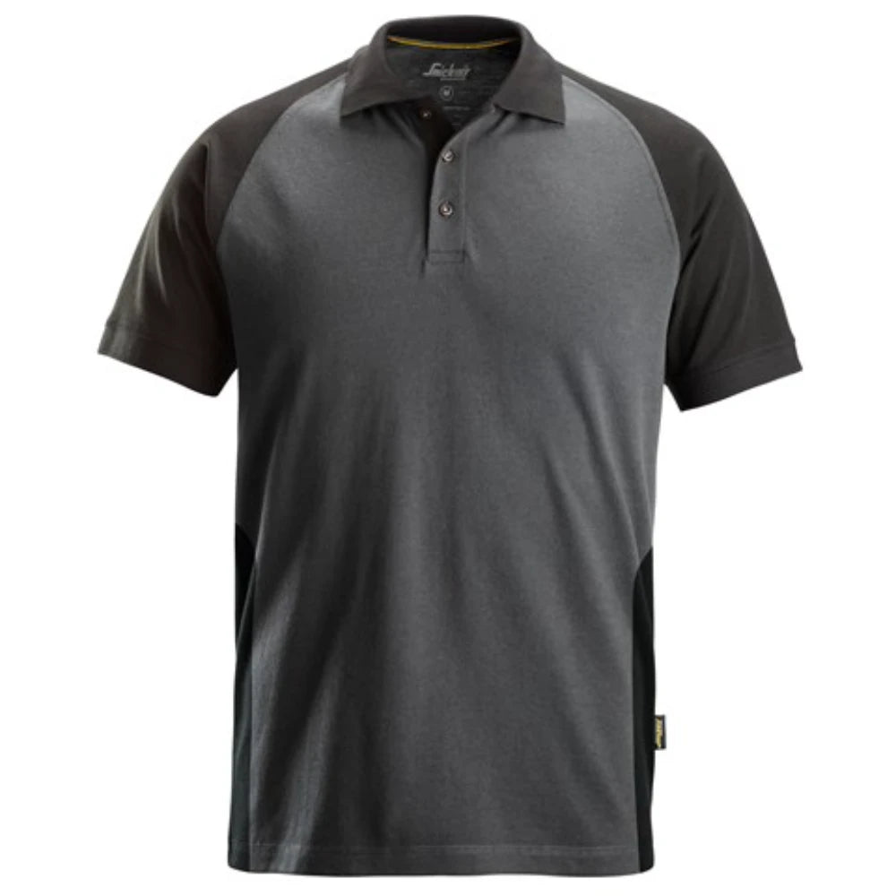 Snickers 2750 Two Tone Polo Shirt - Steel / Black