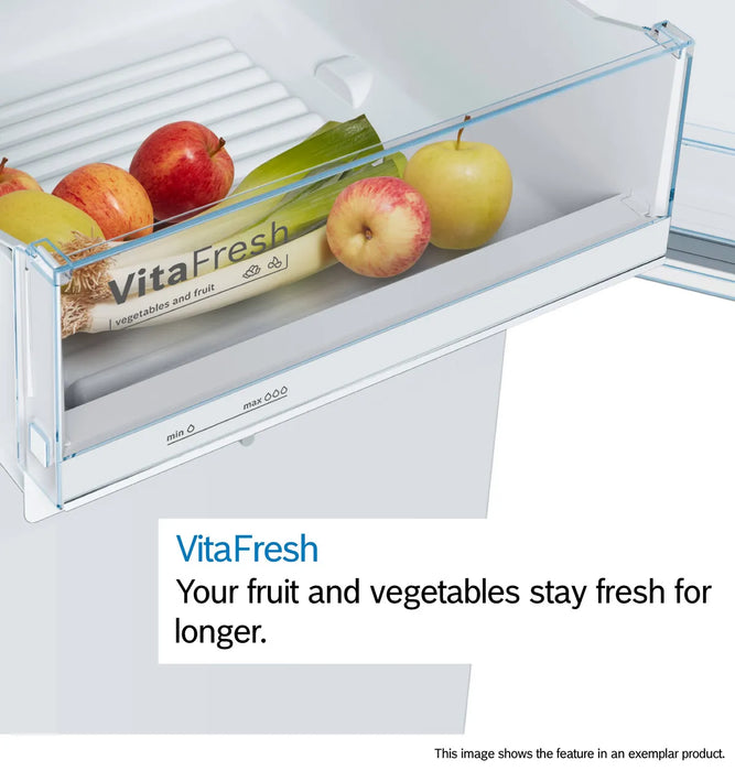 Bosch Series 4 176cm 60/40 Fridge Freezer Low Frost - Inox | KGV33VLEAG