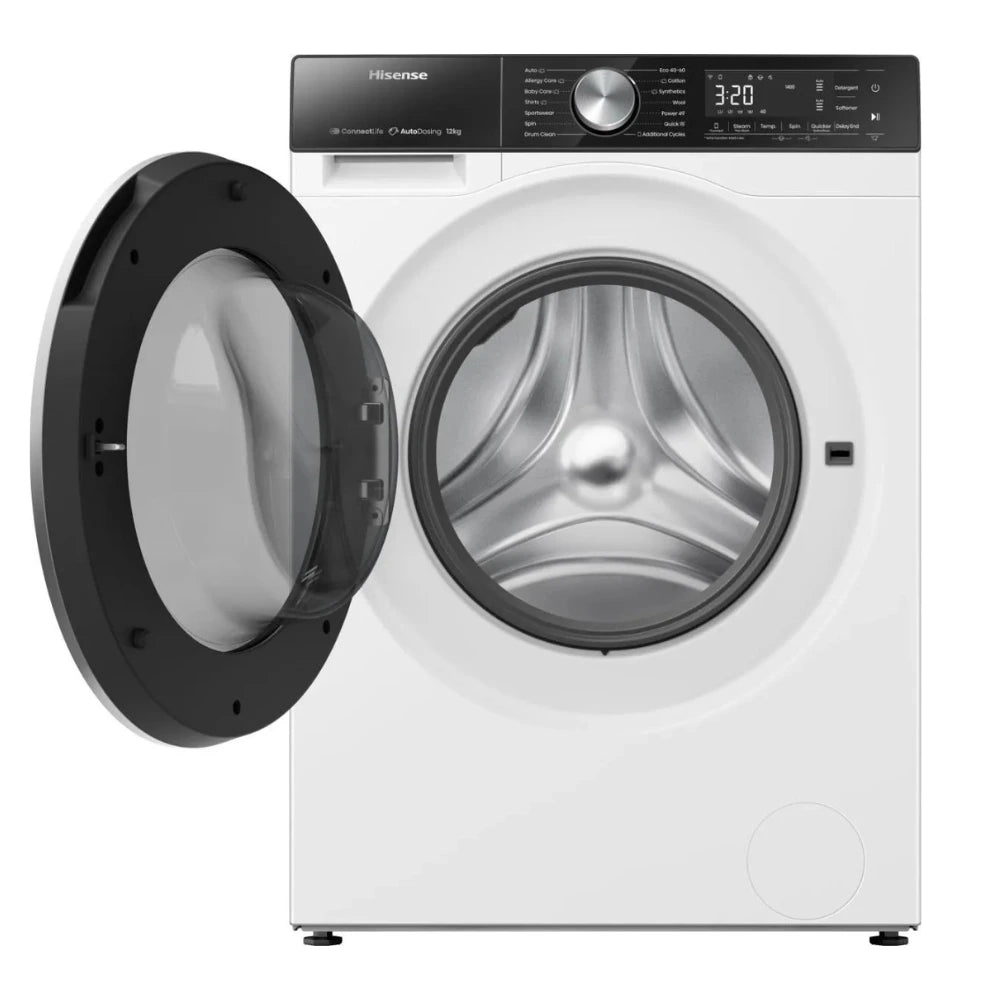 Hisense 5S Series 12 kg 1400 Spin Auto Dosing Washing Machine - White | WF5S1245BW