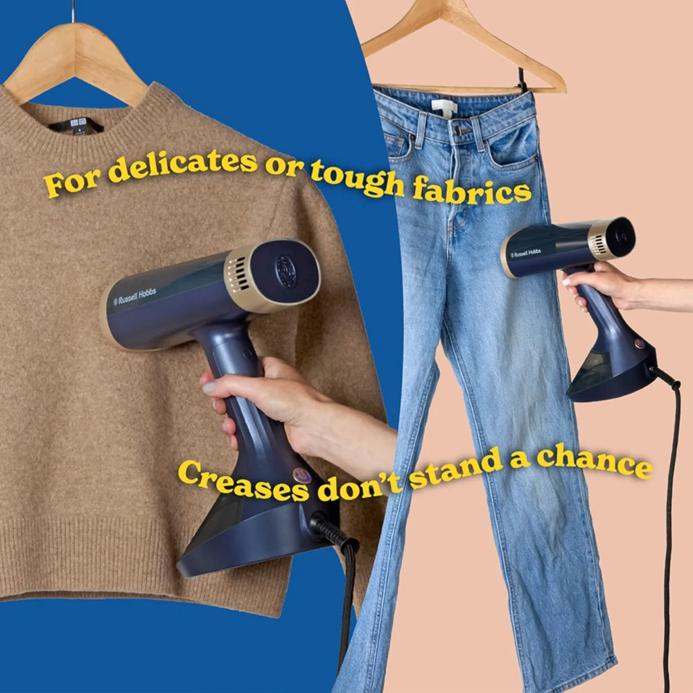 Russell Hobbs SteamGenie Vacu Steam Upright Clothes Steamer - Dark Blue | 28550