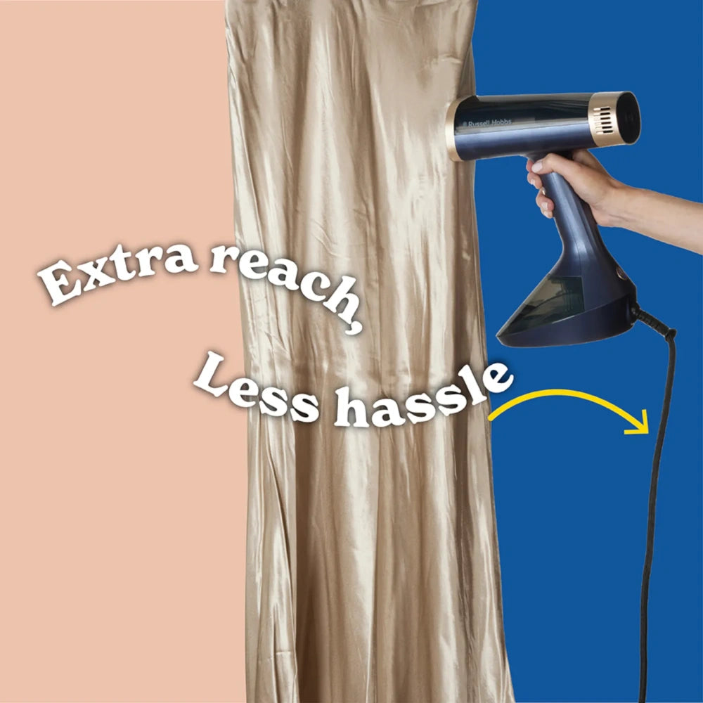 Russell Hobbs SteamGenie Vacu Steam Upright Clothes Steamer - Dark Blue | 28550