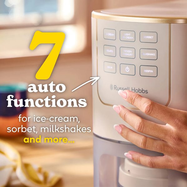 Russell Hobbs Chilluxe Ice Cream Maker - Stone | 28750