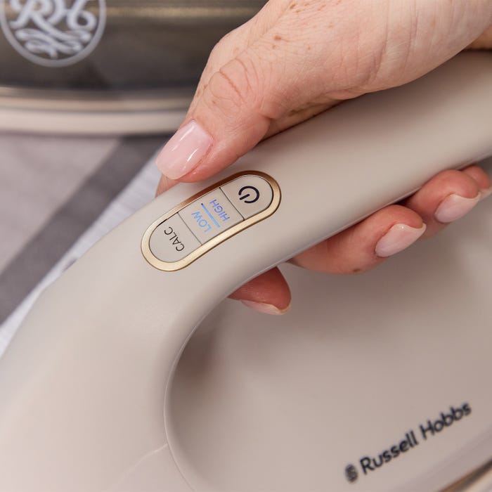 Russell Hobbs Fabric Luxe Steam Station - Stone | 28580