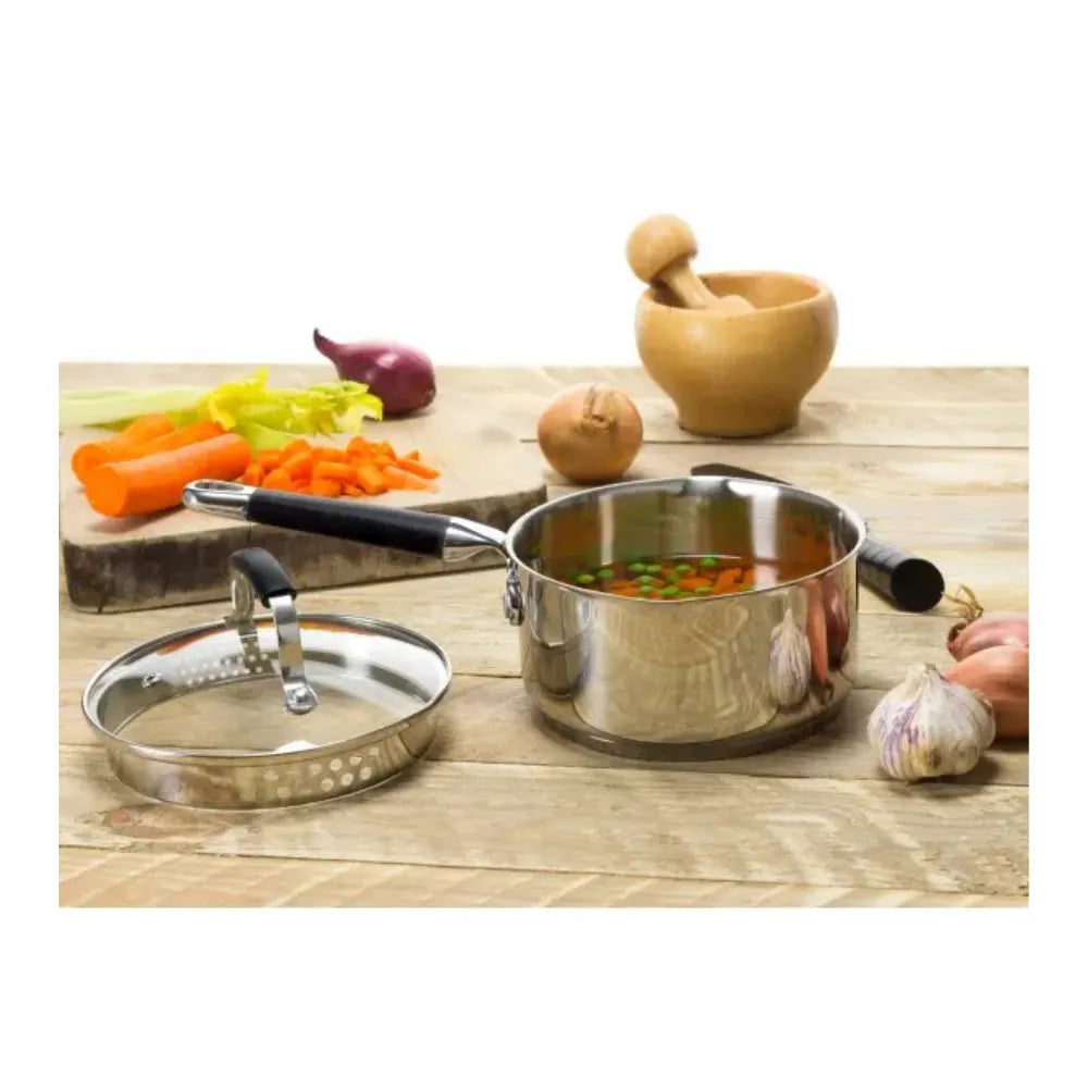 Steelex 20cm Saucepan with Glass Lid | ST/9603