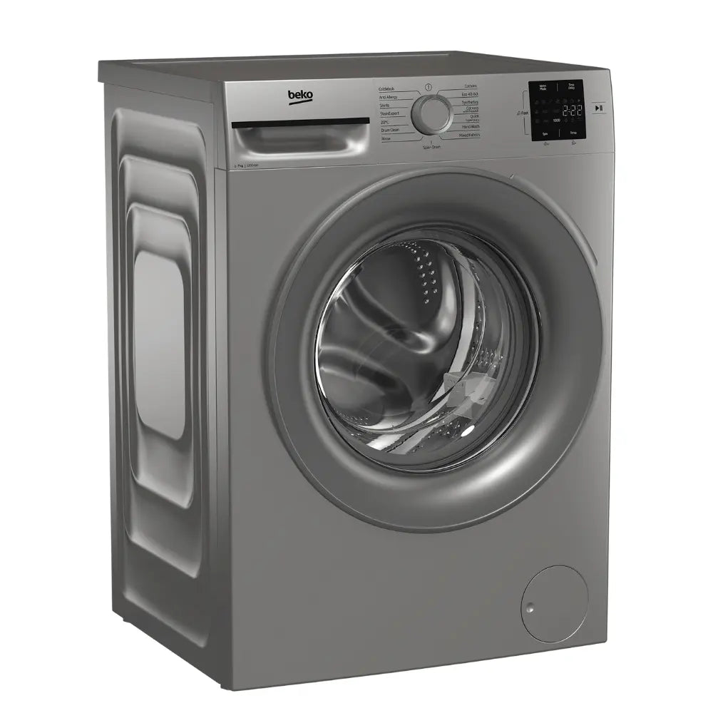 Beko 7kg 1200 Spin Washing Machine - Silver | BM1WT3721S