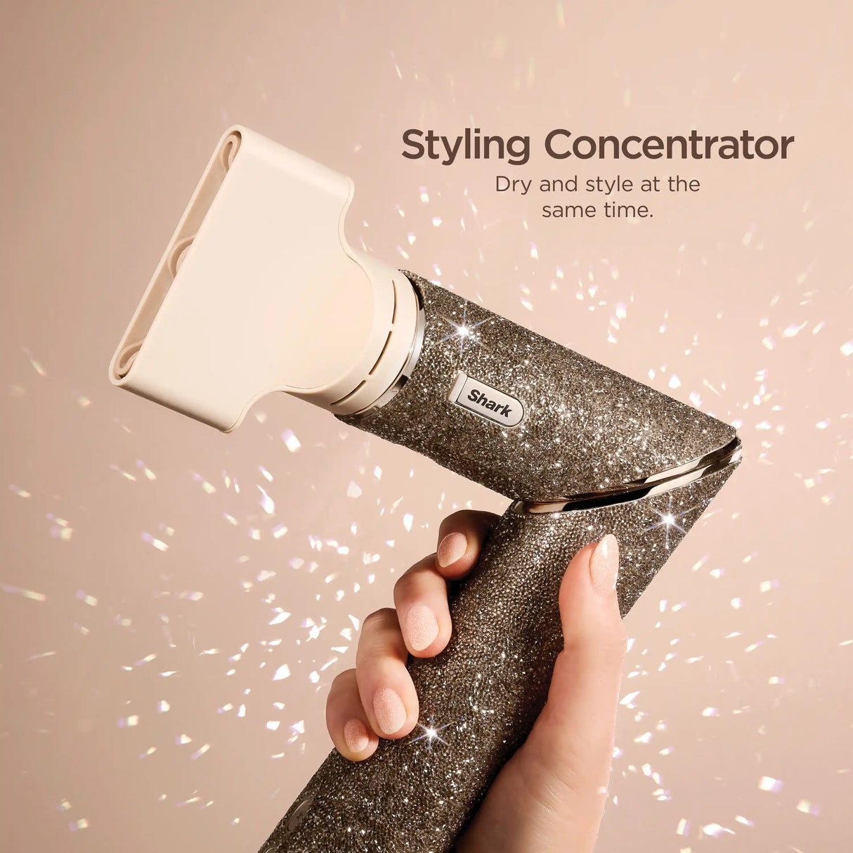 Shark FlexStyle 5 in 1 Air Styler & Hair Dryer Gift Set Limited Edition - Champagne Sparkle | HD446JSUK