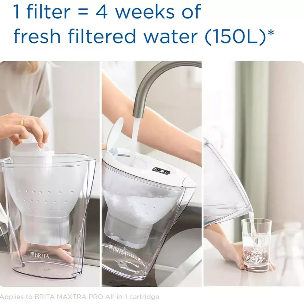 Brita Marella Water Filter Jug 2.4 Litre - White + 6 Cartridges | S1051132
