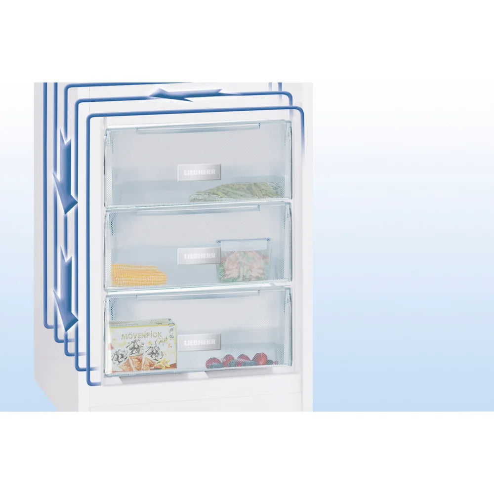 Liebherr 161cm 70/30 Fridge Freezer - White | CUE-2831