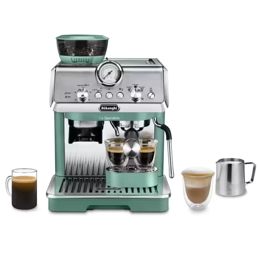 Delonghi La Specialista Arte Manual Bean to Cup Coffee Machine - Green | EC9155.GR