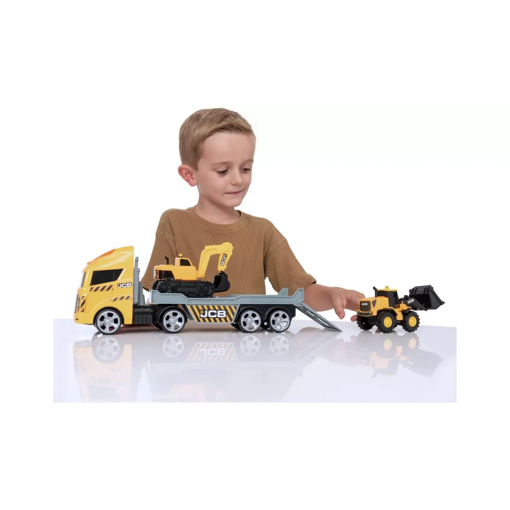Teamsterz JCB Construction Transporter Light and Sound | 1417293.EX