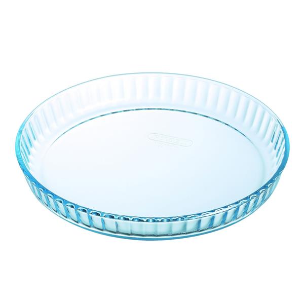 Pyrex Fluted Flan Dish 28cm | Glass Quiche Baking Dish