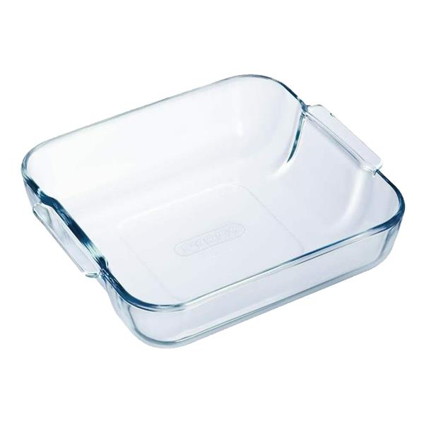 Pyrex Square Roaster Dish 21cm | Glass Oven Roasting Dish