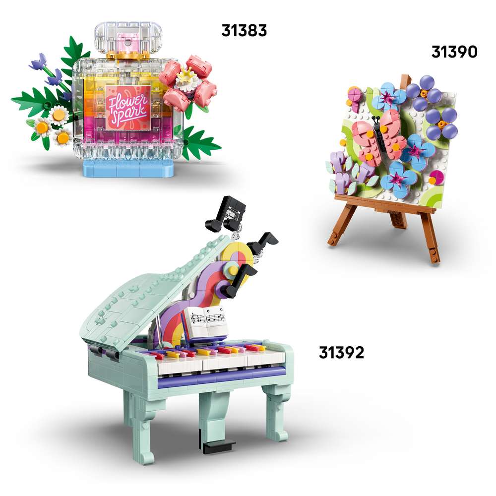 LEGO Creator Art Fashion Bag with Storage 31391 - shown alongside related LEGO sets sold separately. 272 pieces. Ages 8+.