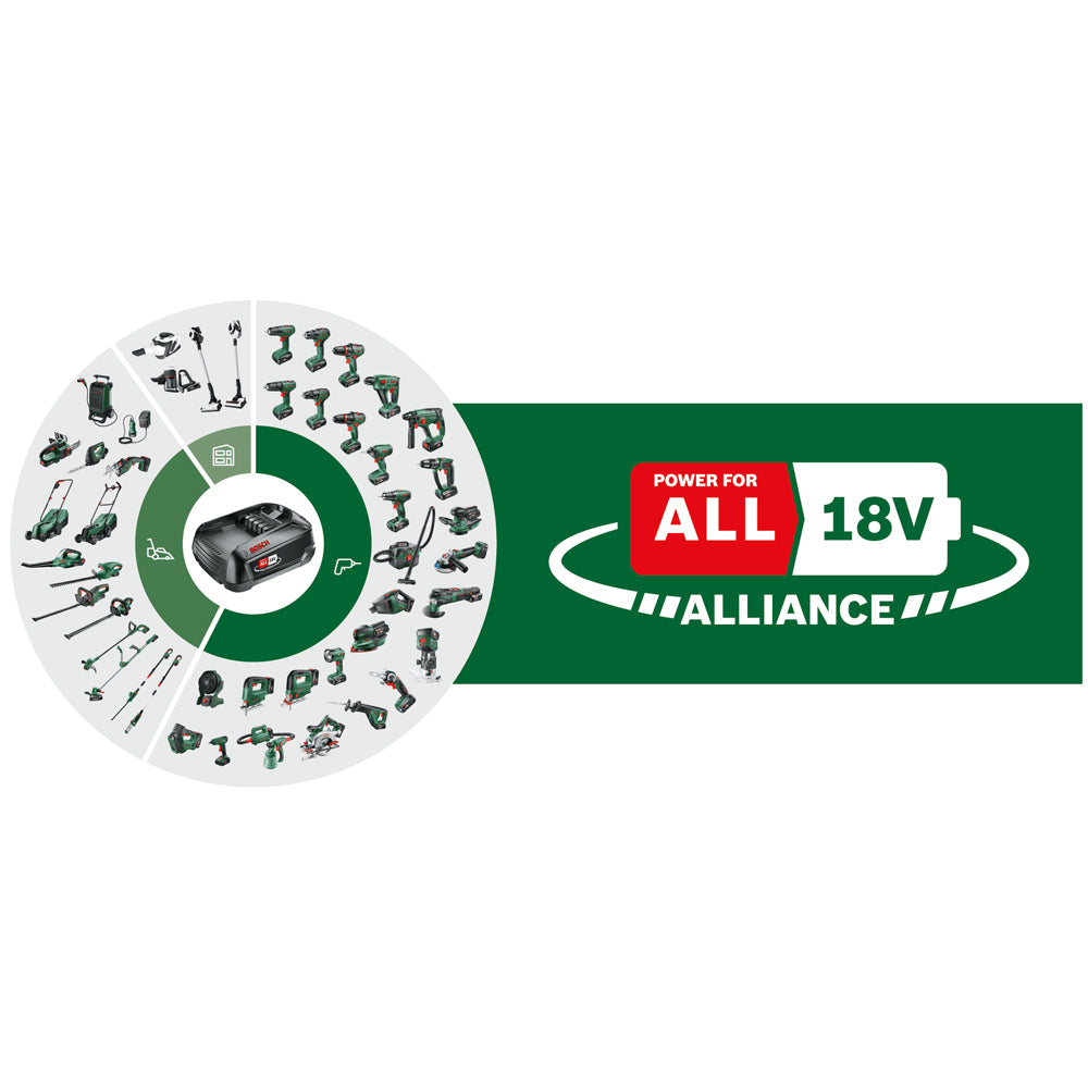 Bosch Cordless 18v Telescopic Pole Saw Chainsaw 20cm with Battery | 06008B3170