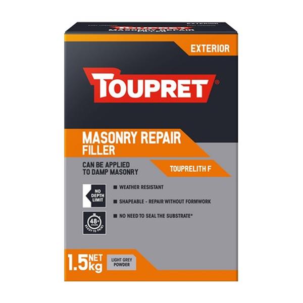Toupret Masonry Repair Exterior Wall Filler 1.5kg | Heavins