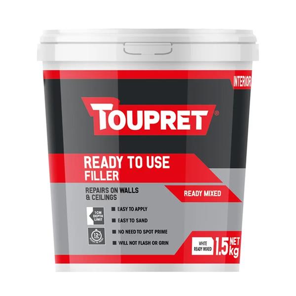 Toupret Ready To Use Wall Filler 1.5kg | TP018873