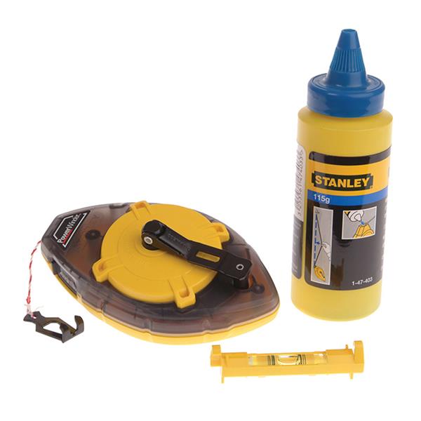 Stanley STA047465 Chalk Line Chalk & Level 30m | Heavins