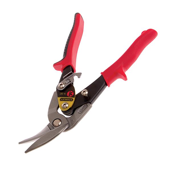Stanley Red Offset Aviation Snip Left Cut 250mm