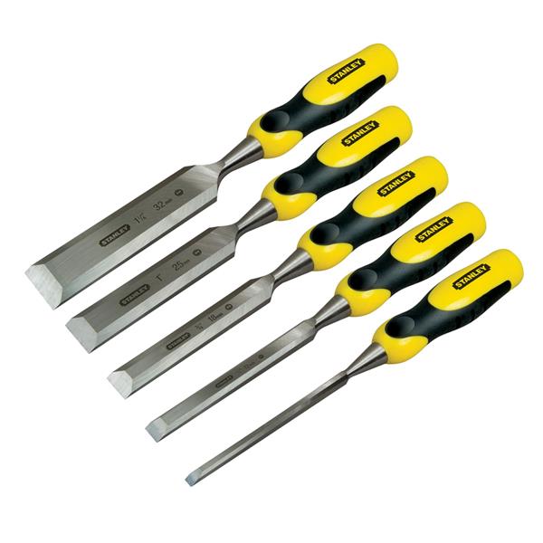 Stanley DYNAGRIP Bevel Chisel Strike Cap Set 5pc