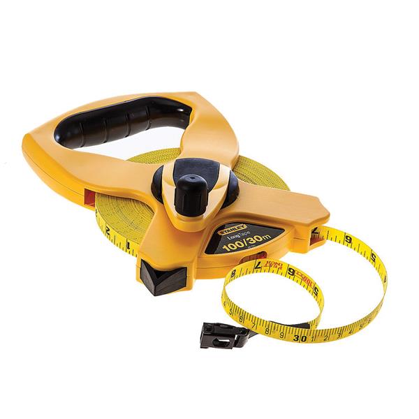 Stanley Open Reel Fibreglass Tape 30m 100ft | Long Tape