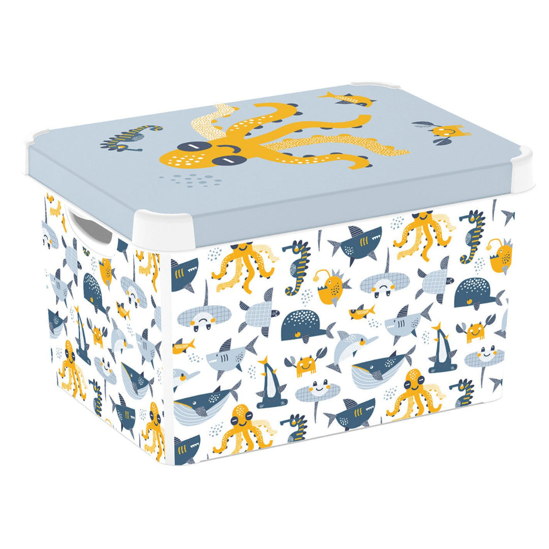 Curver Ocean Print 22 Litre Deco Box | CUR255907