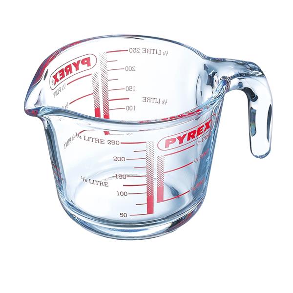 Pyrex Glass Measuring Jug 250ml | Oven & Microwave Safe