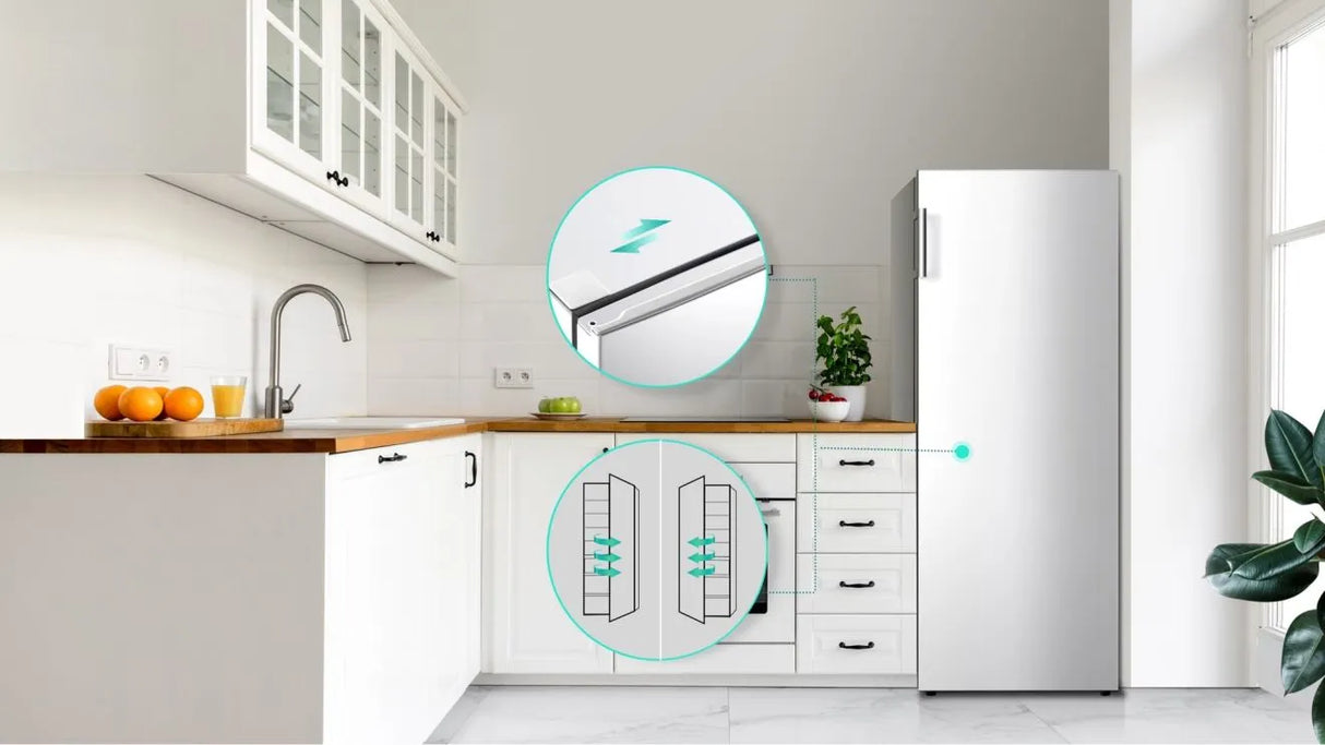 Hisense 172cm Tall Freezer - Stainless Steel | FV298N4ACE