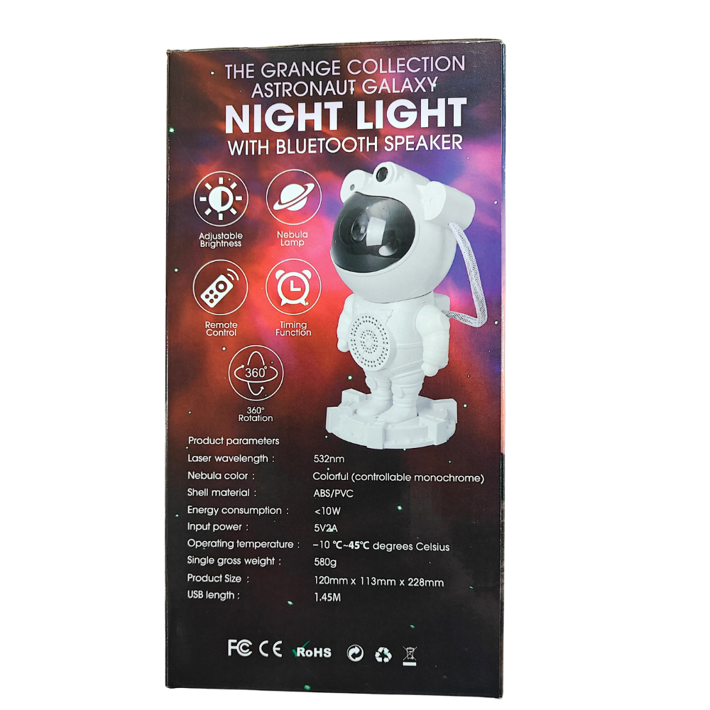 The Grange Nexus Astronaut Galaxy Night Light with Speaker | RL1