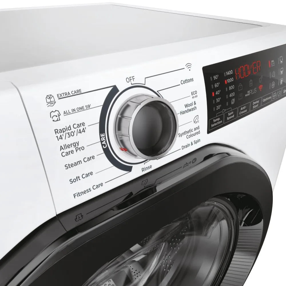 Hoover H-Wash 350 9kg 1400 Spin Washing Machine - White | H3WPS496TAM6-80