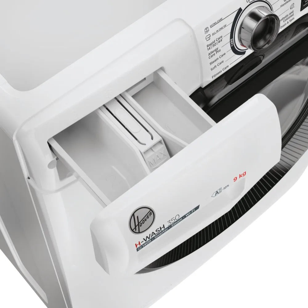 Hoover H-Wash 350 9kg 1400 Spin Washing Machine - White | H3WPS496TAM6-80