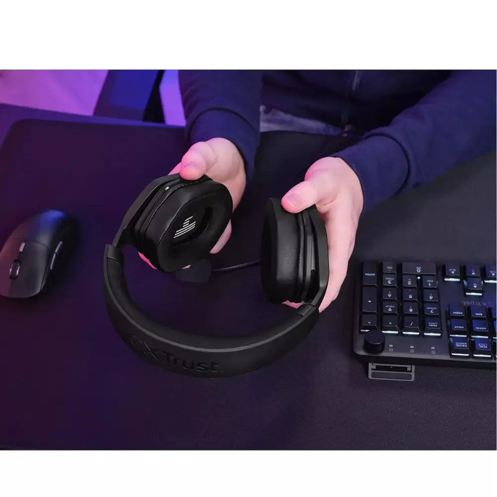 Trust Carus Multiplatform Gaming Headset Headphones - Black | T25447