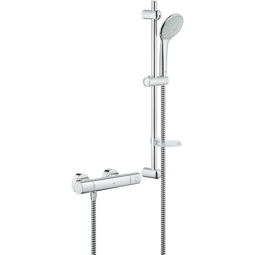 Grohe G1000 Cosmopolitan M Thermostatic Bar Mixer Shower - Chrome | 151437