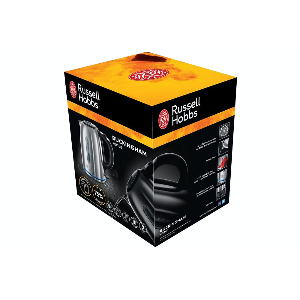 Russell Hobbs 1.7 litre Buckingham Quiet Boil Jug Kettle Stainless Steel | 20460