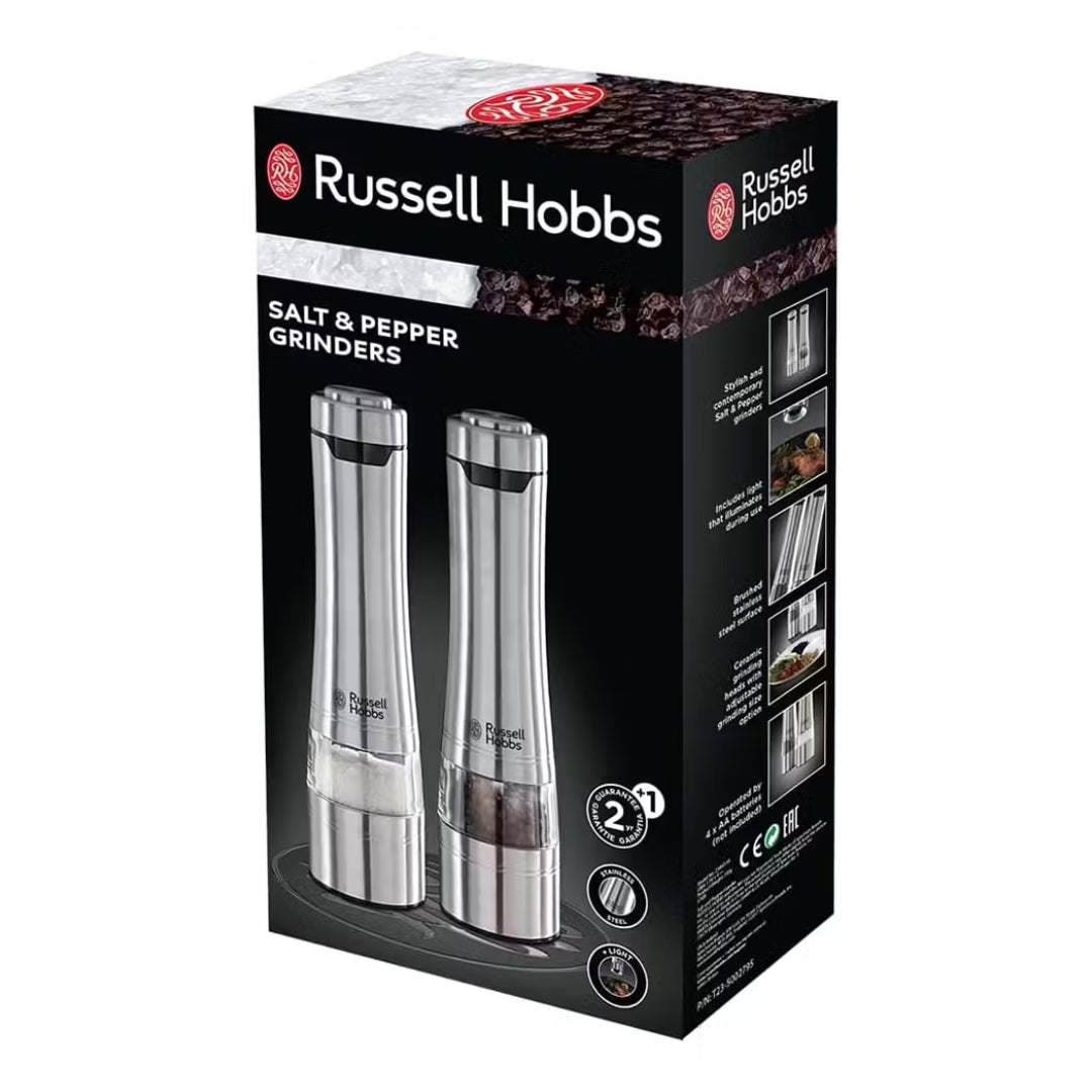 Russell Hobbs Electric Salt and Peppar Mill - Stainless Steel | 23460-56
