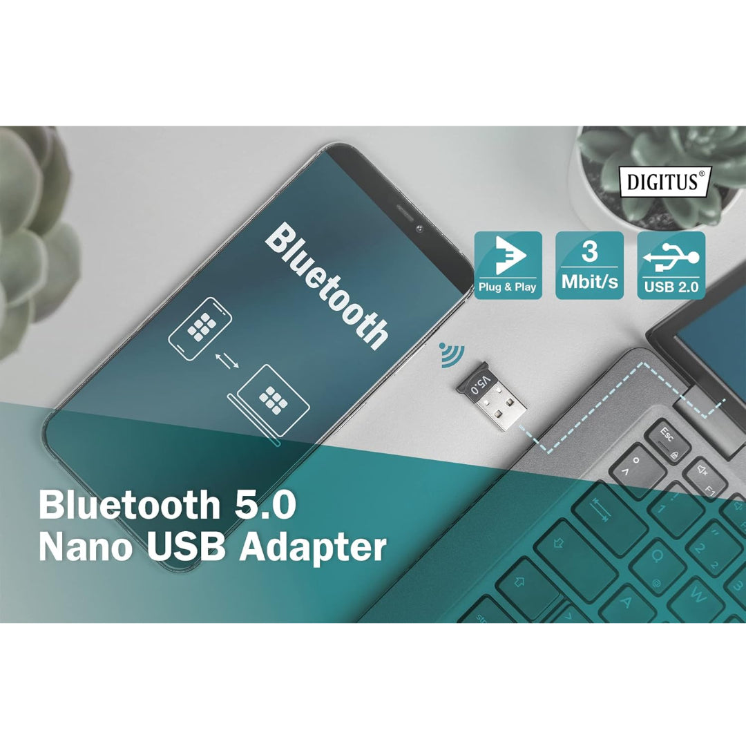 Digitus Bluetooth 5.0 Nano USB Adapter Dongle