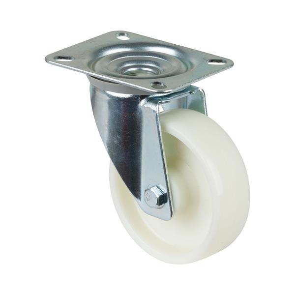 DS Transport Castor 100mm Swivel 125kg - White | CAS127