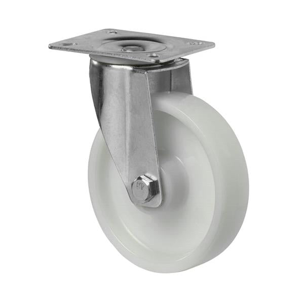 DS Transport Castor Wheel 125mm Swivel 175kg - White | CAS141
