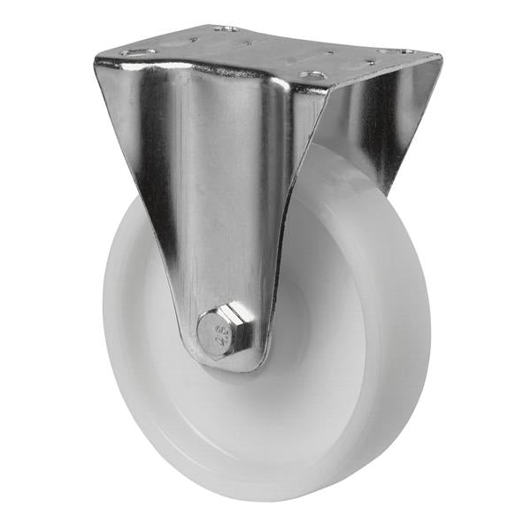DS Transport Castor Wheel 125mm fixed 175kg - White | CAS142