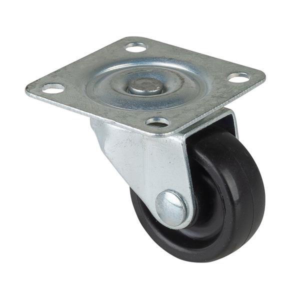 DS Furniture Castor Wheel 30mm Swivel 30kg - Black | CAS103