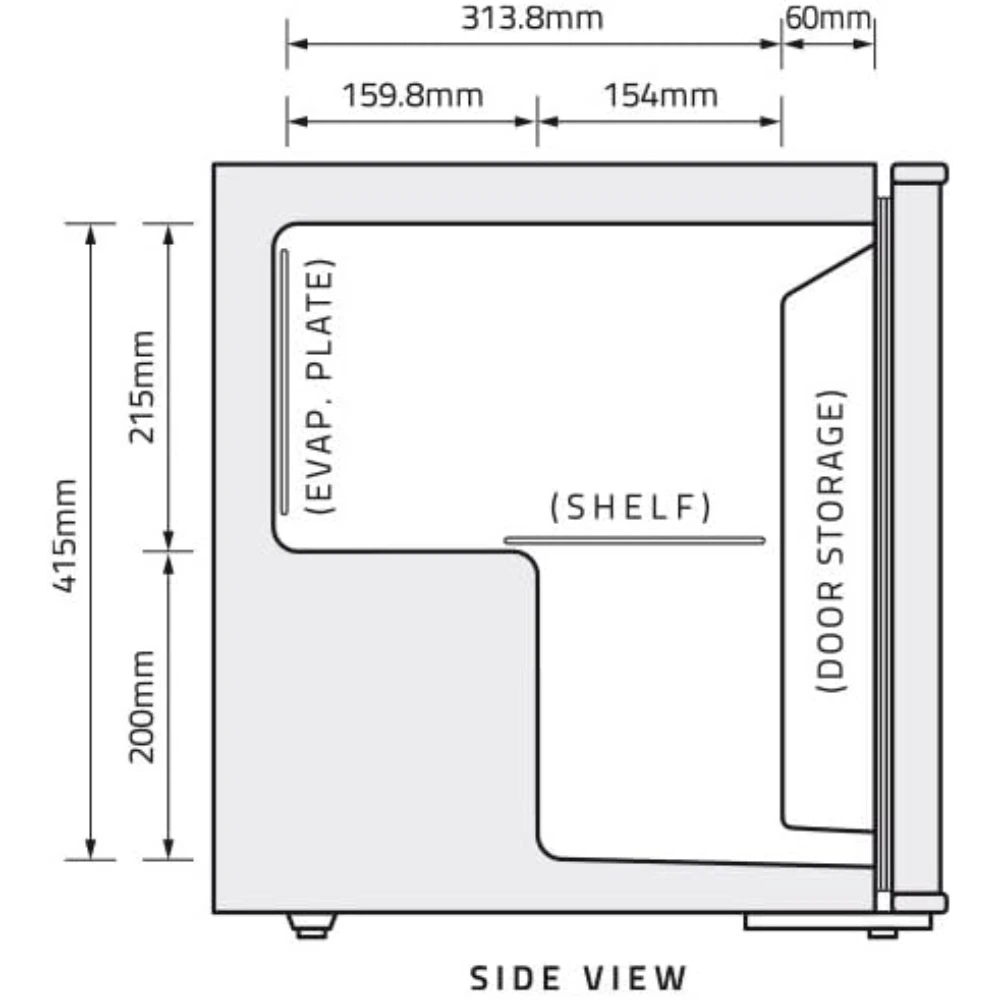 Husky Rubiks Cube 43 Litre Table Top Mini Fridge | HUS-HU231-C