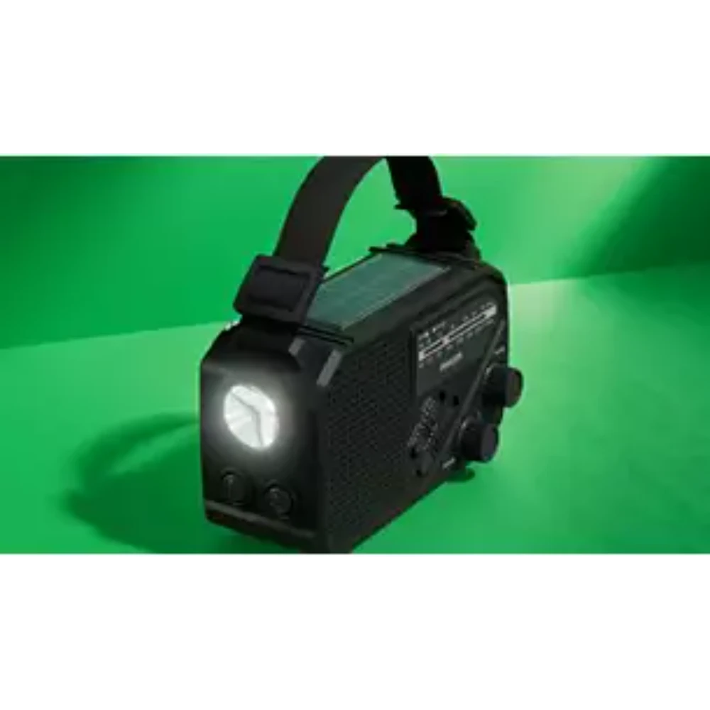 Philips Emergency Portable FM / AM Radio with Torch and Solar Pane and Hand Crank l - TAR1609/00