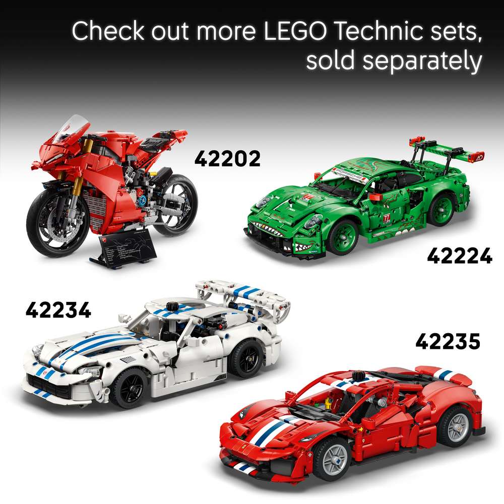 LEGO Technic Ducati Desmo450 MX Factory Motorcycle 42238 - shown alongside related LEGO sets sold separately. 457 pieces. Ages 10+.