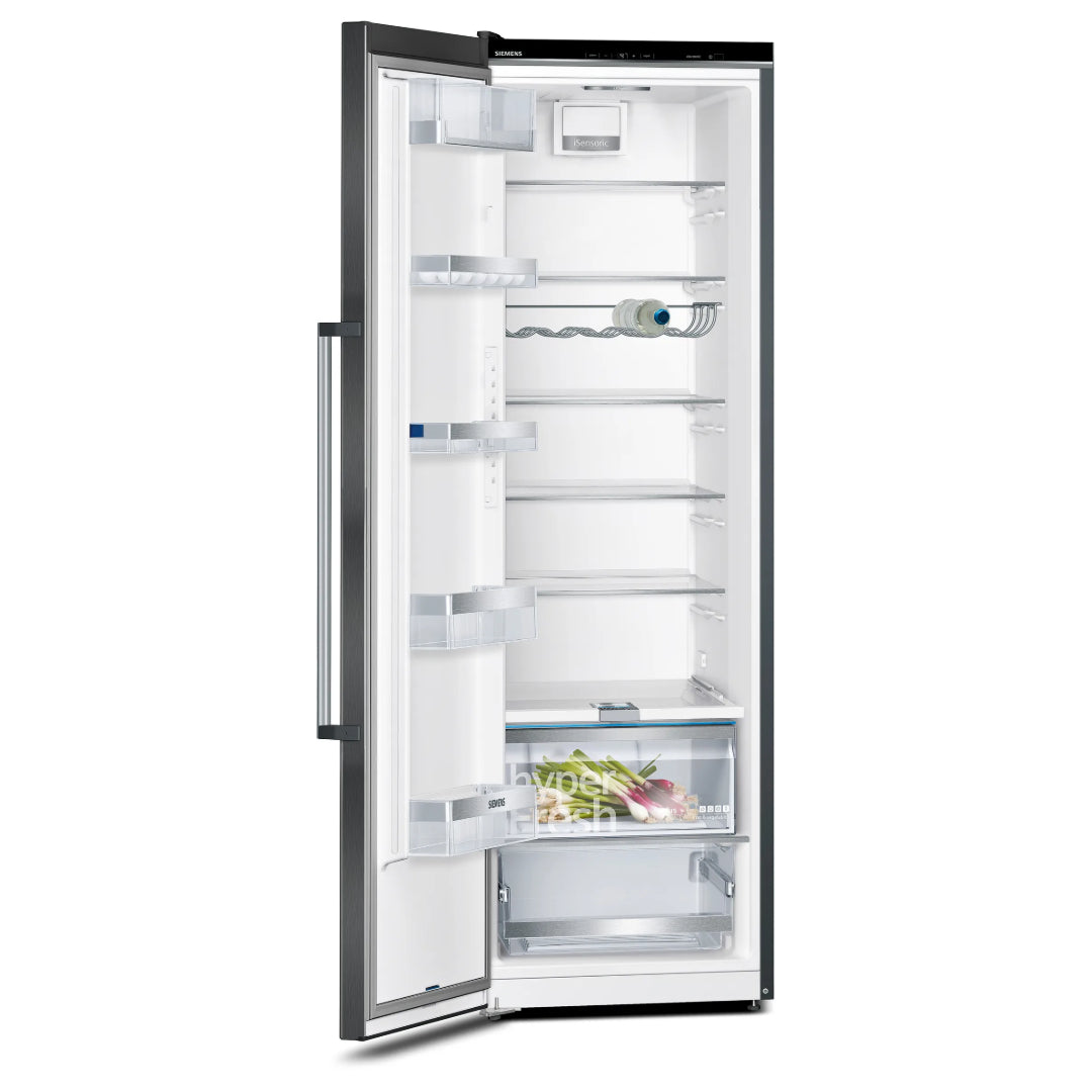 Siemens iQ500 186cm Larder Fridge - Black / Stainless Steel | KS36VAXEP