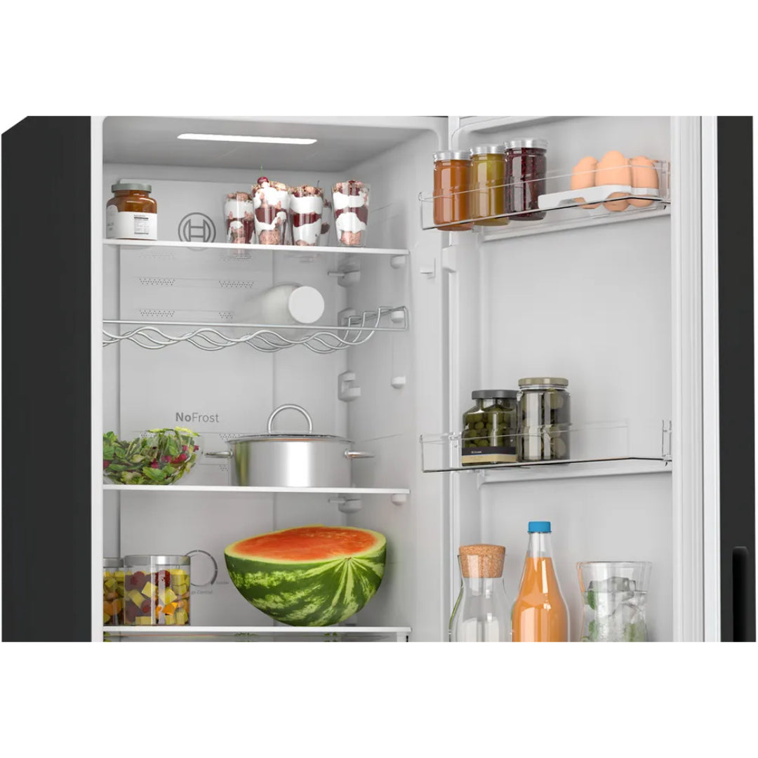 Bosch Series 2 182.4cm No Frost Fridge Freezer - Black | KGN27NBEAG