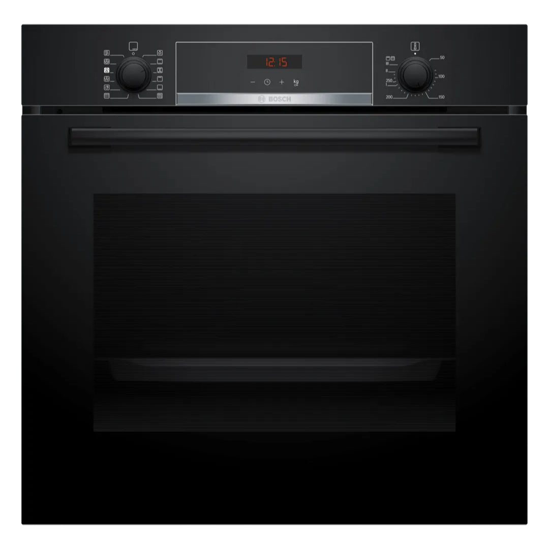 Bosch Series 4 Built In Single Oven with Steam Function - Black | HQA574BB3B