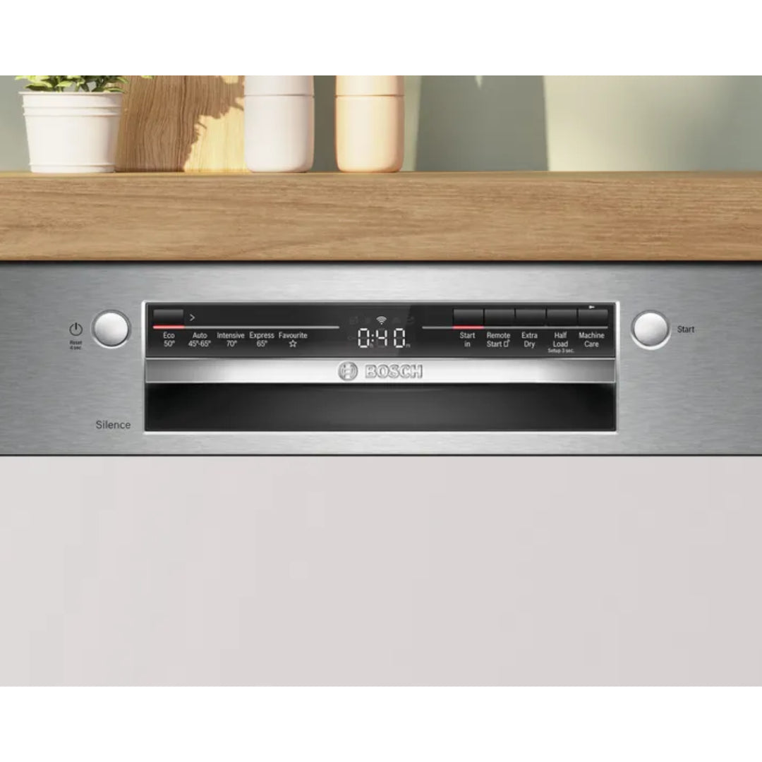 Bosch Series 2 Semi Integrated Dishwasher 60 cm - Stainless Steel | SMI2HTS02G